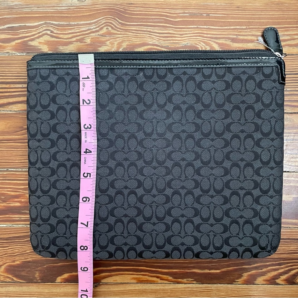 NWOT Coach Black Patterned Pouch - Picture 4 of 4